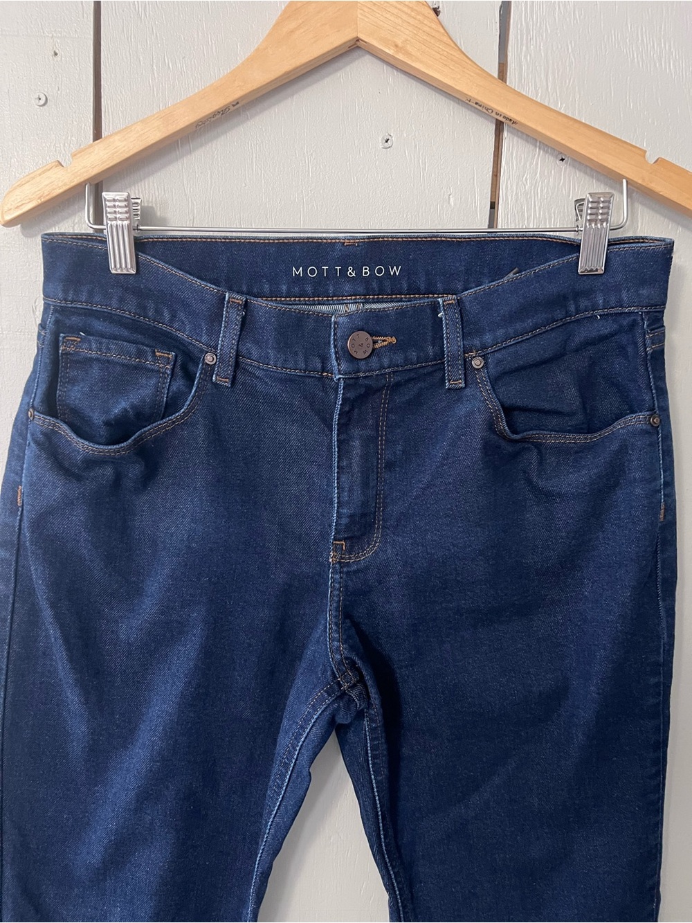 Mott & Bow Ridge Boyfriend Jeans Medium Wash Stretch Denim Size 29 - Picture 5 of 13